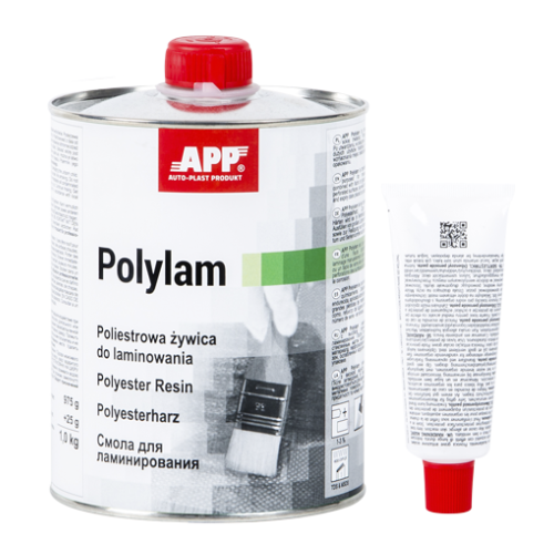 Mastic au pinceau 1L avec durcisseur - Résine polyester