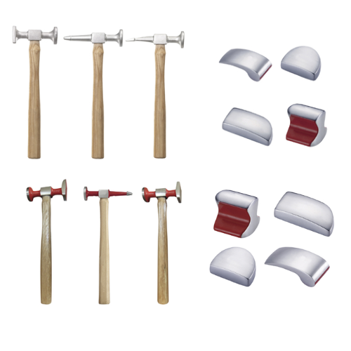 Coffret 3 marteaux + 4 tas pour carrosserie