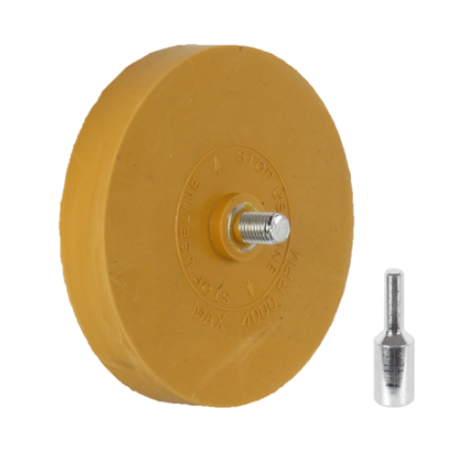 Disque en gomme avec adaptateur