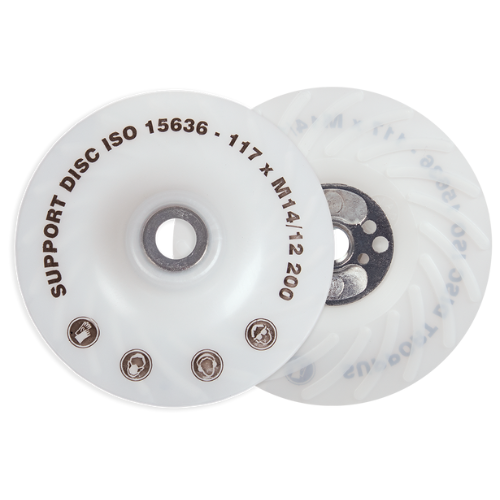 Plateau support avec écrou de serrage pour disques fibre M14