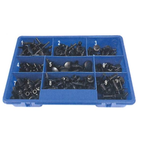 Coffret rivet de carrosserie en plastique