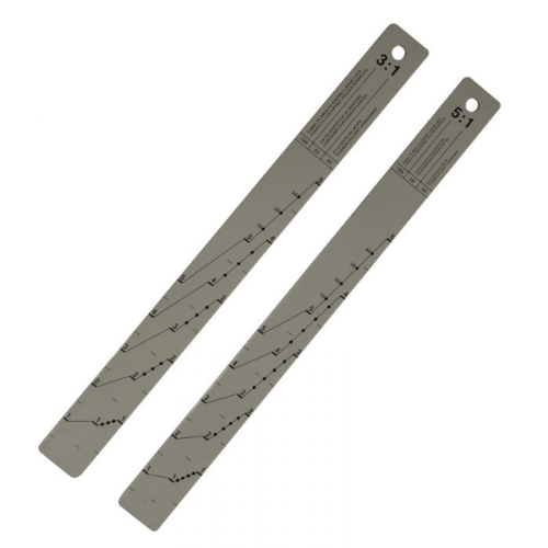 Règle de mélange en métal