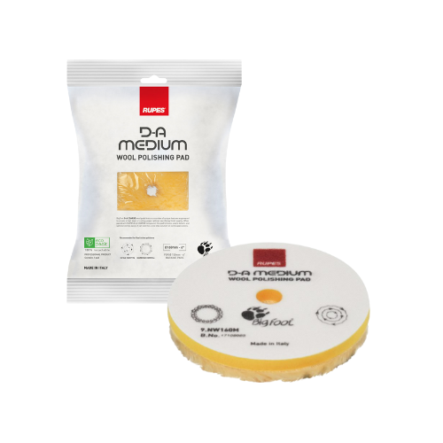 Mousse de polissage en laine jaune medium 13mm