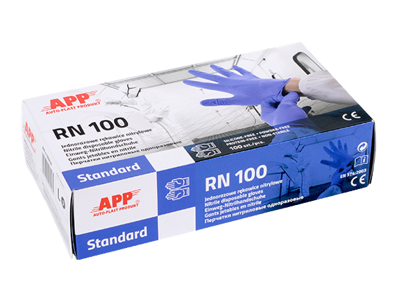 Gant nitrile sans poudre CE