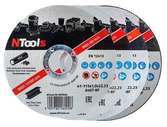 Disque pour couper l'acier 115 x 1,6 x 22,23